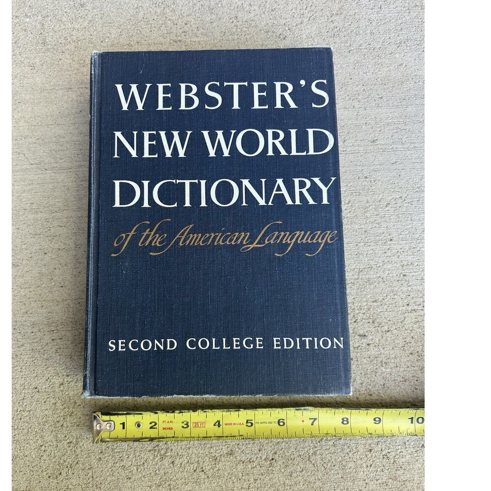 Webster's New World Dictionary Second College Edition Hardcover Book